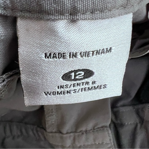 Columbia Grey Nylon Shorts Size 12 Activewear Hiking Outdoor Sporty - Picture 12 of 13